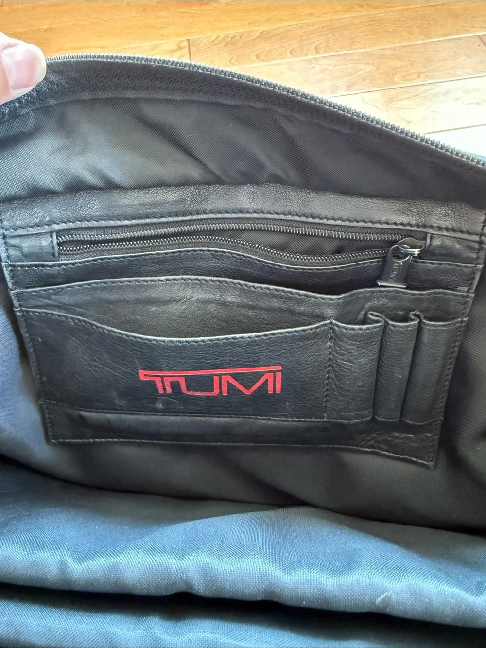 Tumi Alpha Black Napa Leather Briefcase Rare Vintage Piece Great Patina Attaché